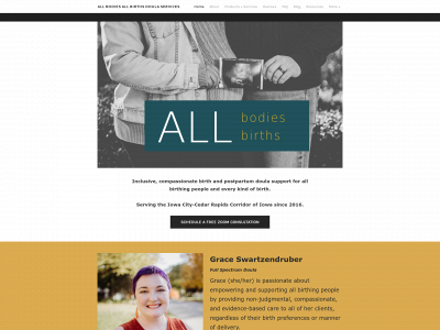 www.allbodiesallbirths.com snapshot