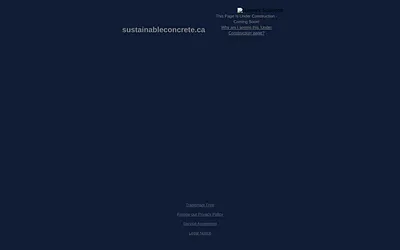 sustainableconcrete.ca snapshot