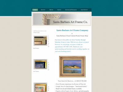 santabarbaraartframeco.com snapshot