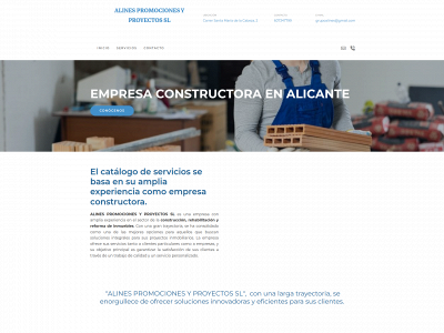 www.alinespromocionesyproyectos.es snapshot