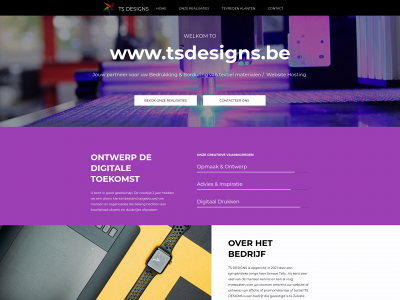 tsdesigns.be snapshot
