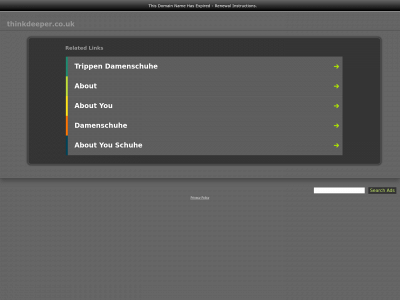 thinkdeeper.co.uk snapshot