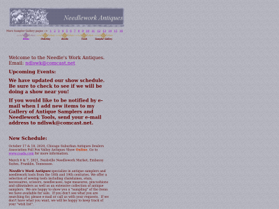 needleworkantiques.com snapshot
