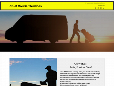 chiefcourier.co.uk snapshot