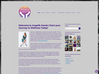 reikiangelikhands.com snapshot