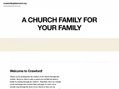 crawfordbaptistchurch.org snapshot