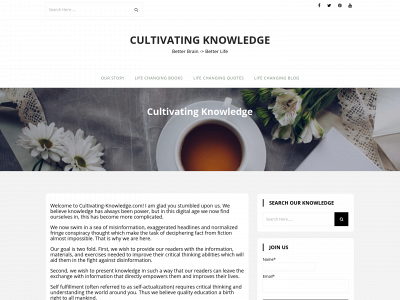 cultivating-knowledge.com snapshot