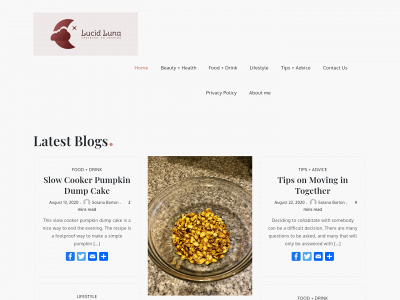 lucidlunas.com snapshot