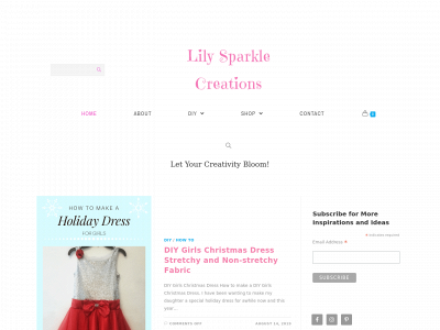 lilysparklecreations.com snapshot