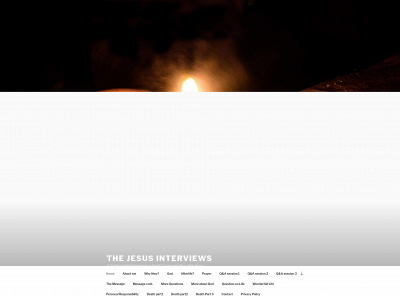 thejesusinterviews.com snapshot