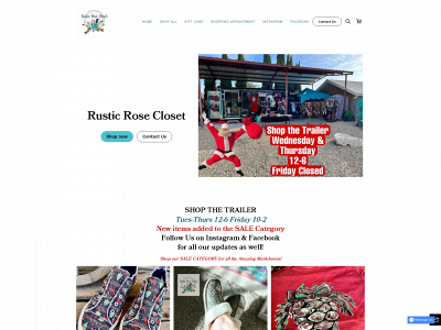 www.rusticrosecloset.com snapshot