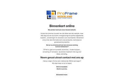 proframenederland.nl snapshot