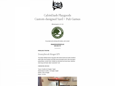 cabindash.com snapshot