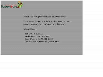 produitssuperieur.com snapshot