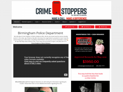 crimestoppersmetroal.com snapshot
