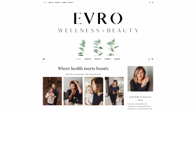 evrowellbeauty.com snapshot