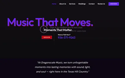 dragonscalemusic.com snapshot