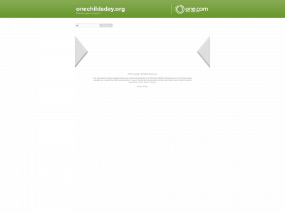 onechildaday.org snapshot