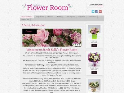 sarahkellysflowerroom.co.uk snapshot