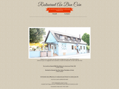 restaurantauboncoin.fr snapshot