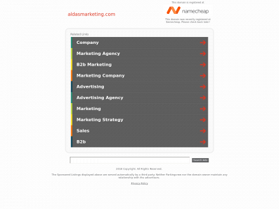 aldasmarketing.com snapshot