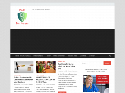 madefornurses.com snapshot