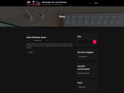 johnromeo.se snapshot