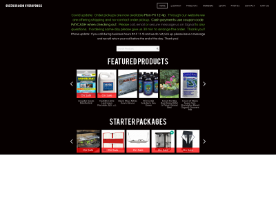 www.greendragonhydroponics.com snapshot