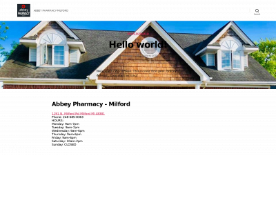 abbeypharmacymilford.com snapshot