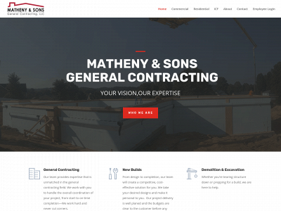 mathenyandsonsgc.com snapshot