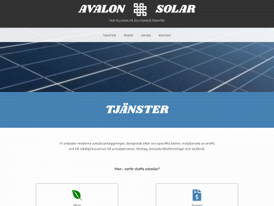 avalonsolar.se snapshot