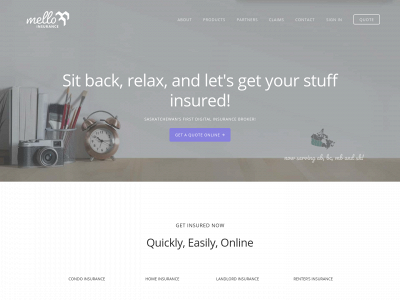 melloinsurance.ca snapshot