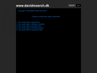 davidmoerch.dk snapshot