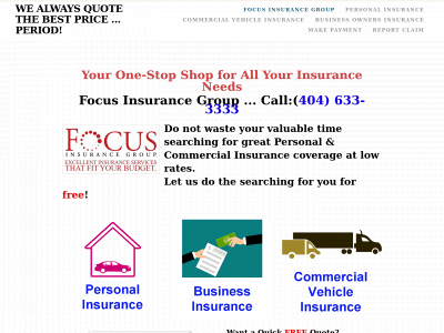 focusinsurance.weebly.com snapshot