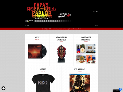 www.papasrockandrollparlor.com snapshot