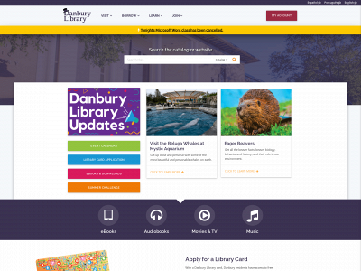 danburylibrary.org snapshot