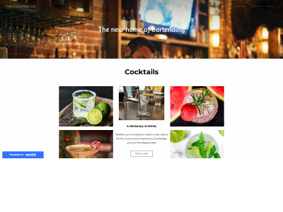 thecocktailcompany.weebly.com snapshot