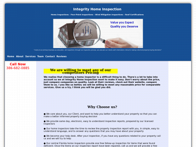 myintegrityhomeinspection.com snapshot