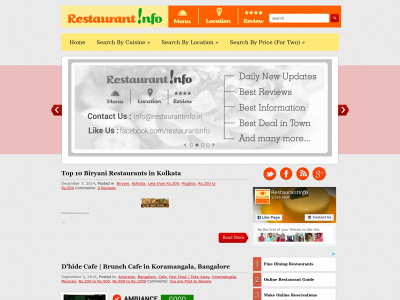 restaurantinfo.in snapshot
