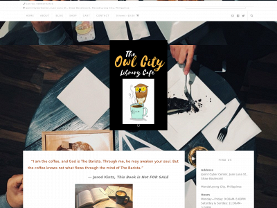 owlcitylibrarycafe.com snapshot