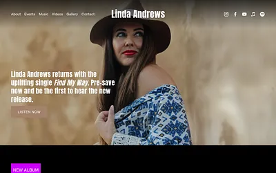 lindaandrews.dk snapshot