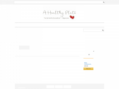 ahealthyplate.com snapshot