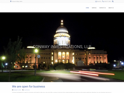 conwayinvestigations.com snapshot