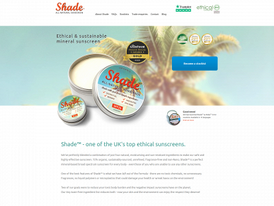 shadecream.com snapshot