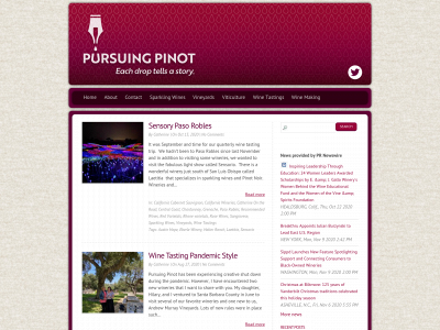 pursuingpinot.com snapshot