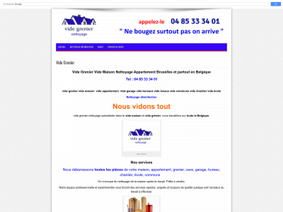 videgrenier-nettoyage.be snapshot