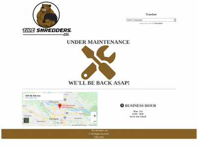 tiresshredders.com snapshot
