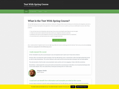 testwithspring.com snapshot