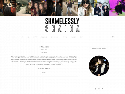 shamelesslyshaina.com snapshot