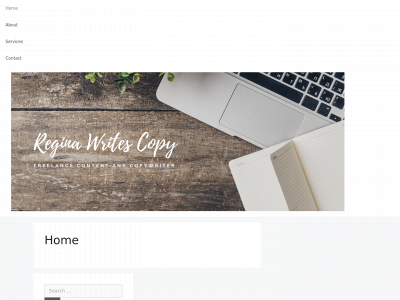 reginawritescopy.com snapshot
